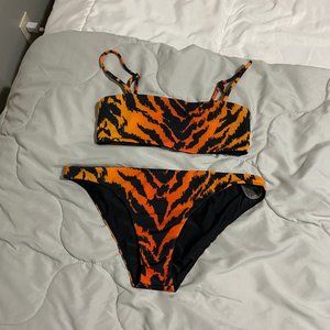 DU SEAQUEEN SWIM tiger bandeau bikini never worn